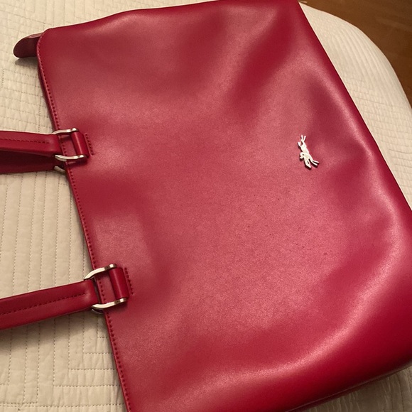 LONGCHAMP HONORÉ 404 leather tote in ruby. - Picture 11 of 16